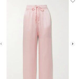 MAISON ESSENTIELE  Silk-Charmeuse Pajama Pants - Pink - S